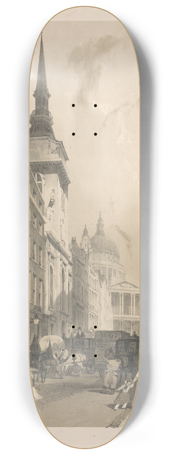 Thomas Shotter Boys - St. Pauls from Ludgate Hill 8.25 inch art skate deck