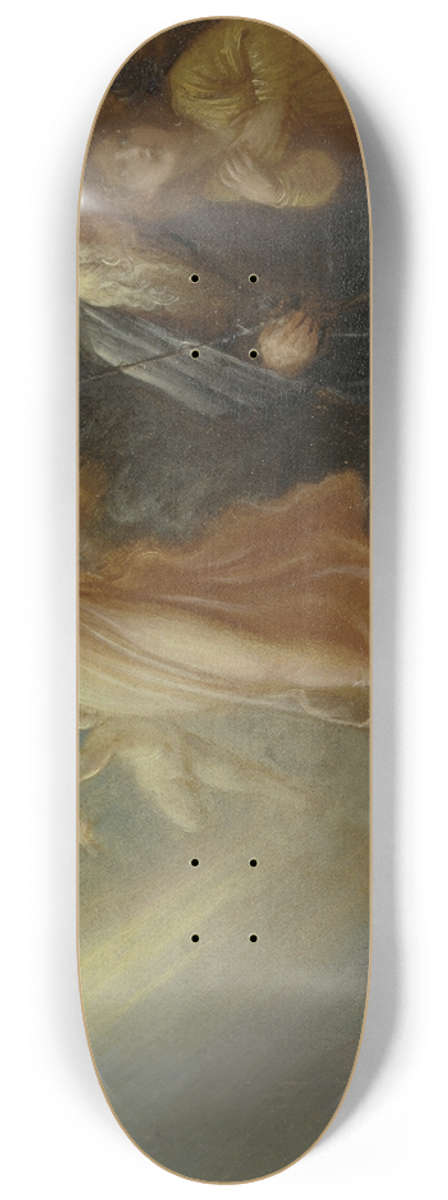 Thomas Stothard - Prospero, Miranda and Ariel, from The Tempest, Act I, scene ii 8.25 inch art skate deck
