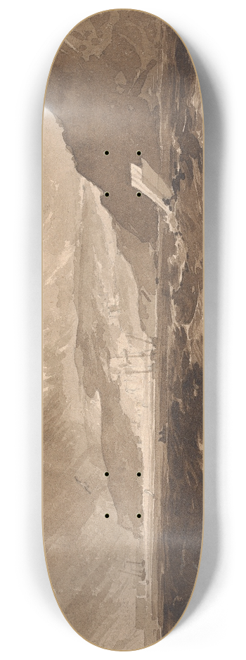 Thomas Sully - Lyme Regis, Dorsetshire, a Squall 8.25 inch art skate deck