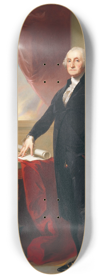 Thomas Sully - Portrait of George Washington 8.25 inch art skate deck