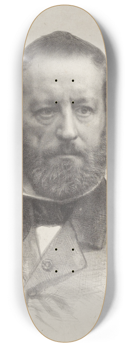 August Alleb - Portret van kunstenaar Wouter Verschuur 8.25 inch art skate deck