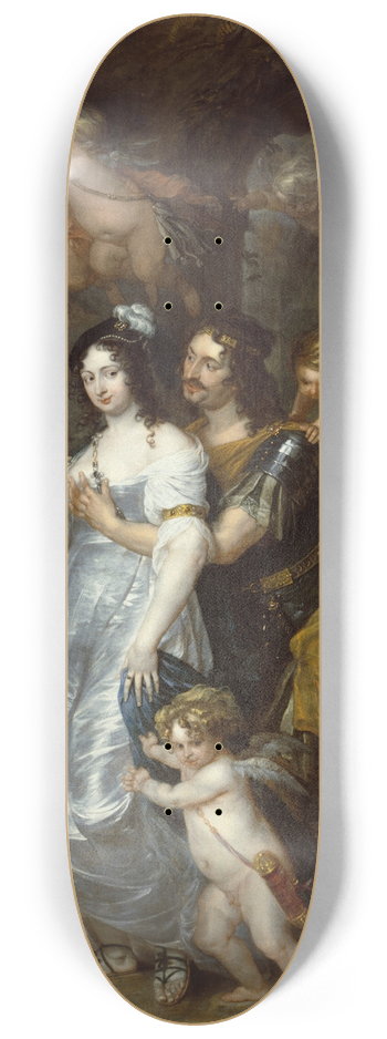 Thomas Willeboirts Bosschaert - Dido and Aeneas in the cave 8.25 inch art skate deck