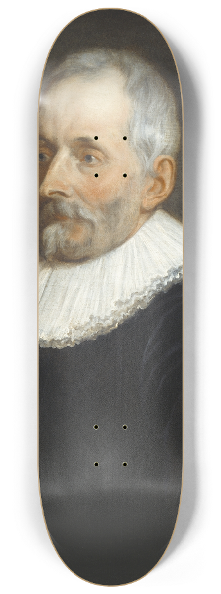 Thomas Willeboirts Bosschaert - Portret van Balthasar I Moretus 8.25 inch art skate deck
