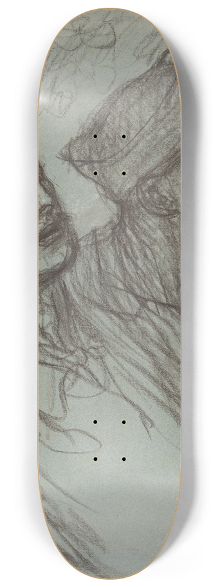 Thophile Alexandre Steinlen - A Wounded Soldier and His Comrade 8.25 inch art skate deck