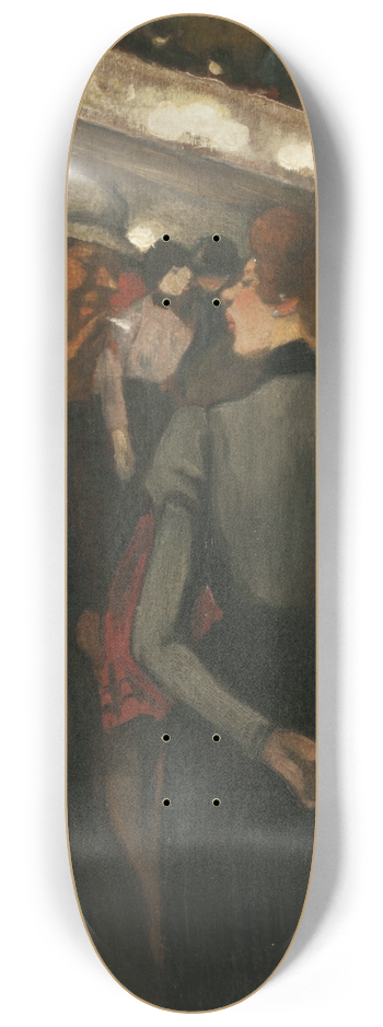 Thophile Alexandre Steinlen - Filles et souteneurs au Moulin Rouge 8.25 inch art skate deck
