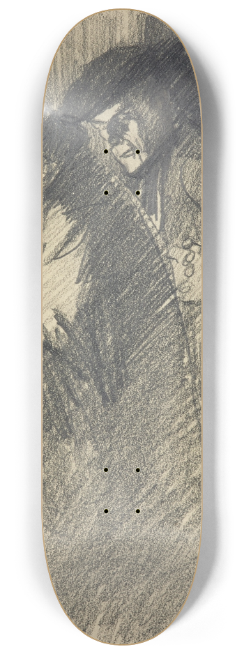 Thophile Alexandre Steinlen - La Rpublique clairant lEglise et larme 8.25 inch art skate deck