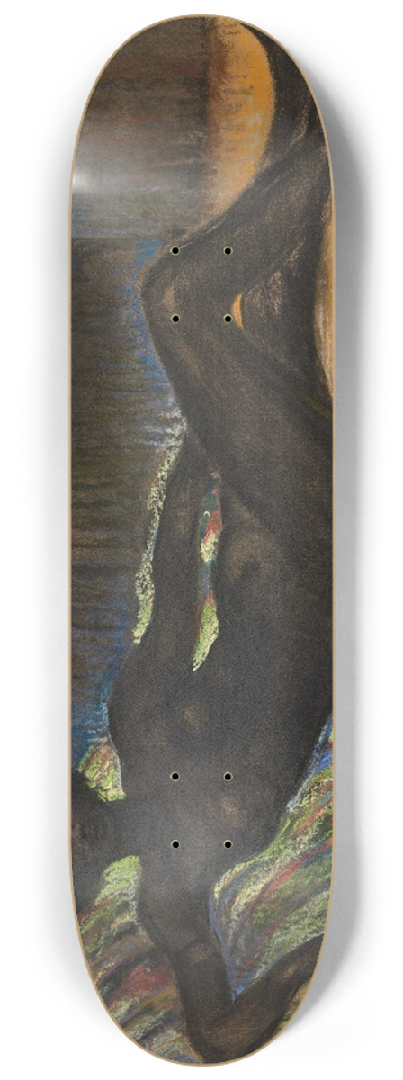 Thophile Alexandre Steinlen - Masseida nue allonge sur un divan 8.25 inch art skate deck