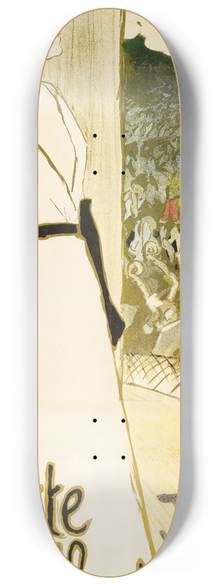Thophile Alexandre Steinlen - Yvette Guilbert 8.25 inch art skate deck