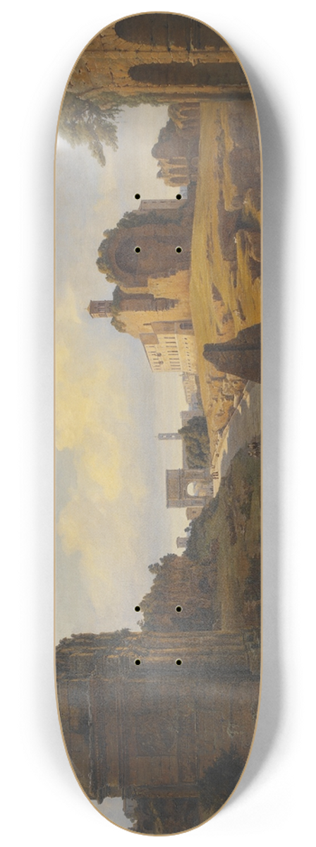 Thorald Lsse - View towards Forum Romanum from the Colosseum 8.25 inch art skate deck