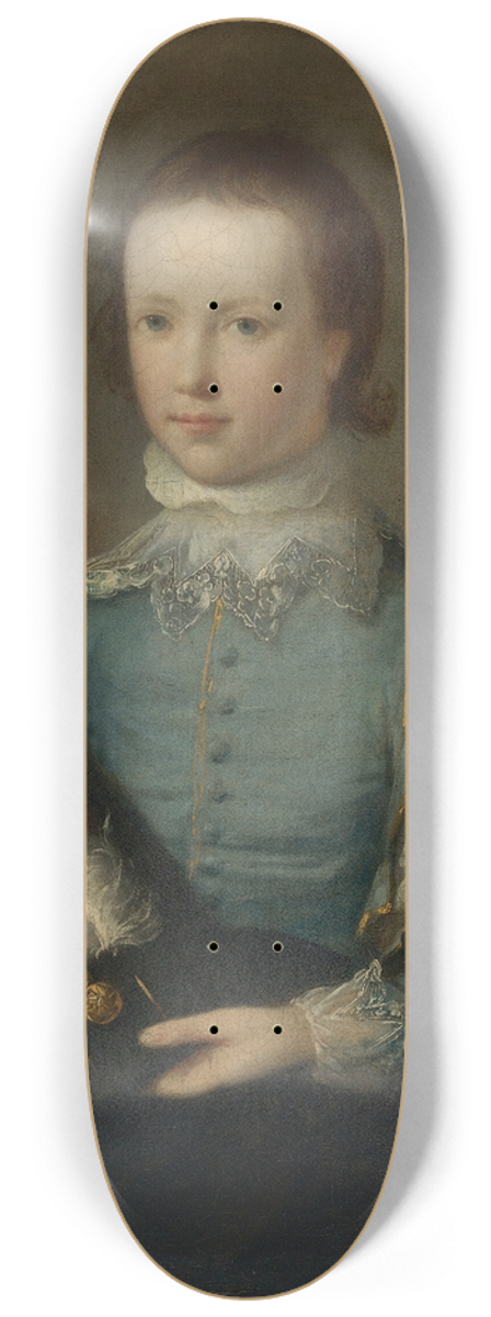 Tilly Kettle - Portrait Of A Boy In Blue 8.25 inch art skate deck