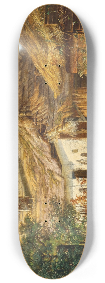 Tina Blau - A Farmers House 8.25 inch art skate deck