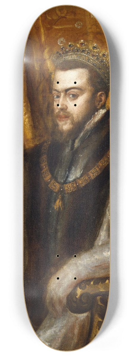 Titian - King Philip II of Spain 8.25 inch art skate deck