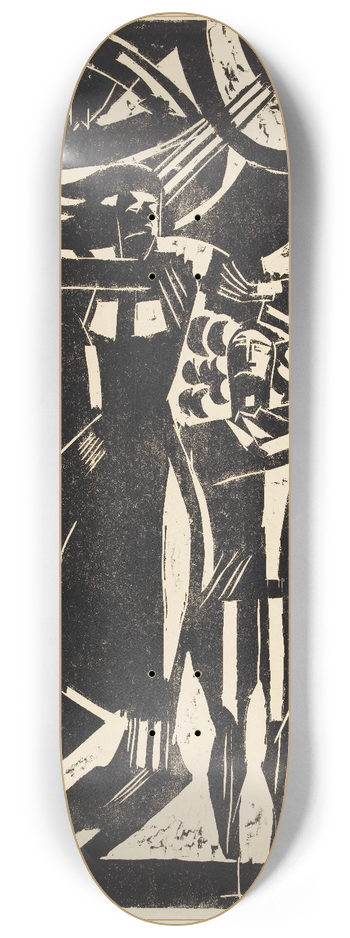 August Babberger - Freunde in der Natur II 8.25 inch art skate deck