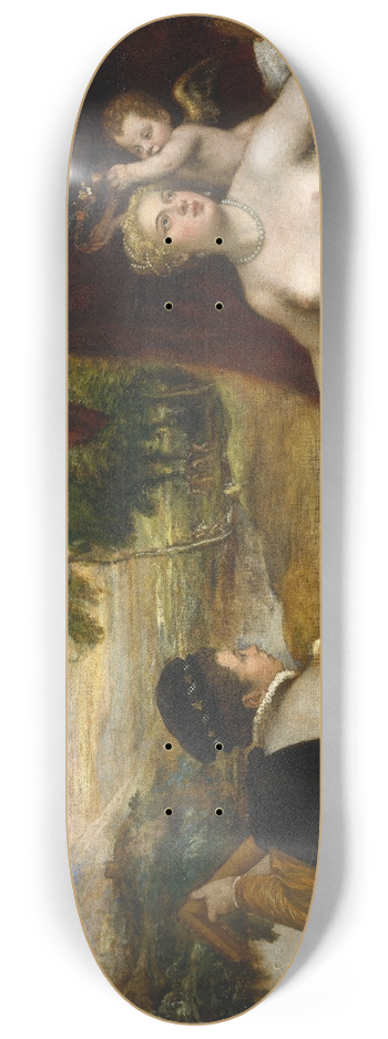 Titian - Venus and The Lute Player 8.25 inch art skate deck