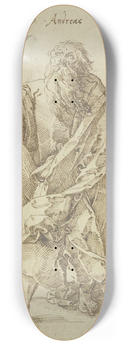 Tobias Stimmer - Andrew the Apostle 8.25 inch art skate deck
