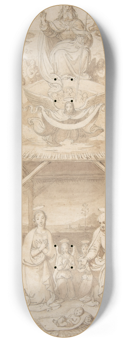 Tommaso Minardi - The Adoration of the Shepherds 8.25 inch art skate deck