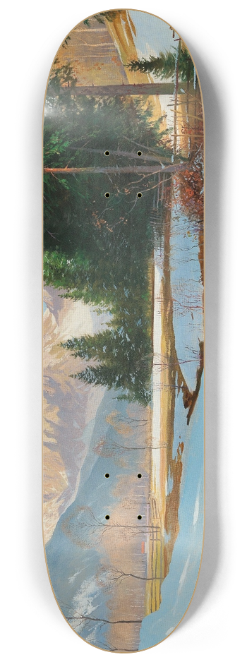 Toni Haller - Salzburger Alps-View of the Hoher Gll 8.25 inch art skate deck