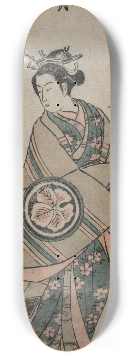 Torii Kiyomitsu - Anekawa Daisuke as Ayame-no-mae 8.25 inch art skate deck