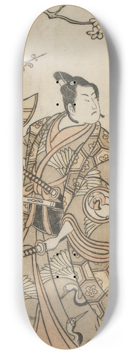 Torii Kiyomitsu - Bando Hikosaburo II as Sanada no Yoichi 8.25 inch art skate deck