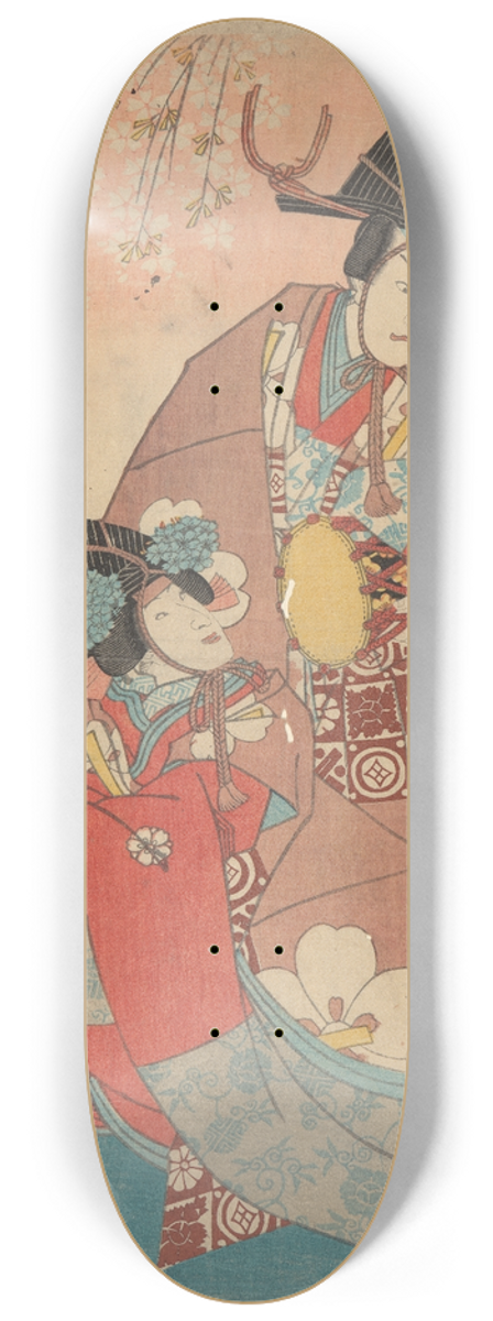 Toyokuni Utagawa - Musicians 8.25 inch art skate deck