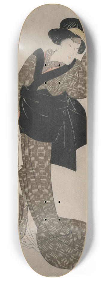 Toyokuni Utagawa - Segawa Roko as Hachizos Wife Ohatsu 8.25 inch art skate deck