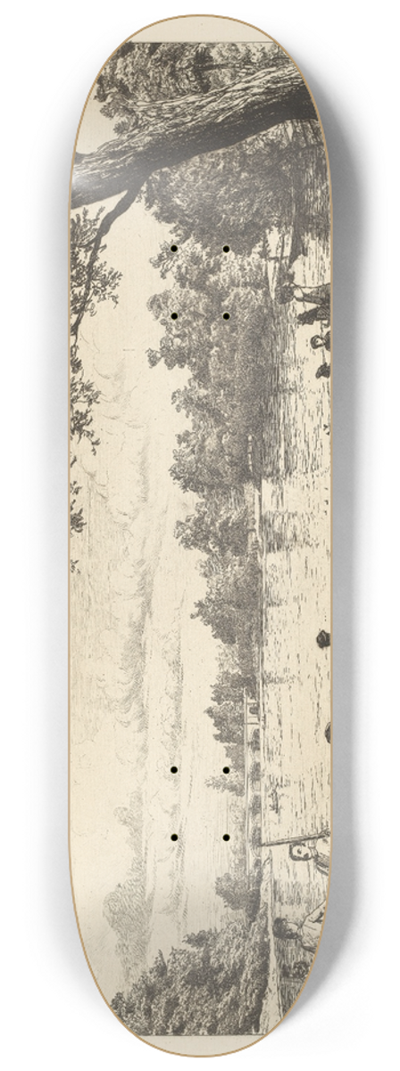Tristram James Ellis - Kensington Gardens: On the Long Water 8.25 inch art skate deck