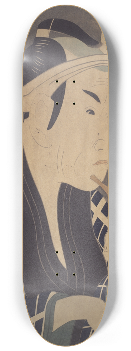 Tshsai Sharaku - The Actor Matsumoto Koshiro IV as the Fishmonger Gorobei from the play A Medley of Tales ofRevenge 8.25 inch art skate deck