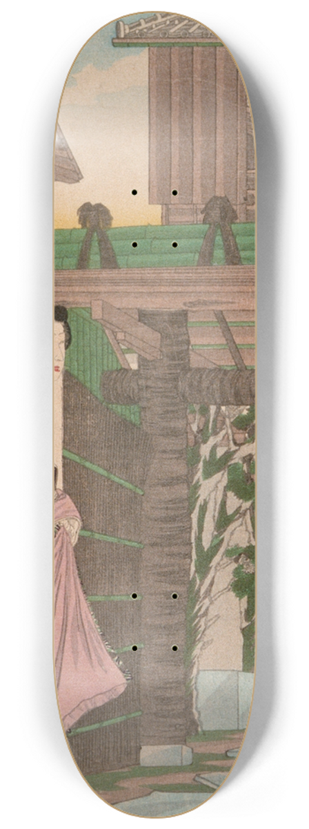 Tsukioka Yoshitoshi - Izumibun Restaurant at Minami Nabech 8.25 inch art skate deck