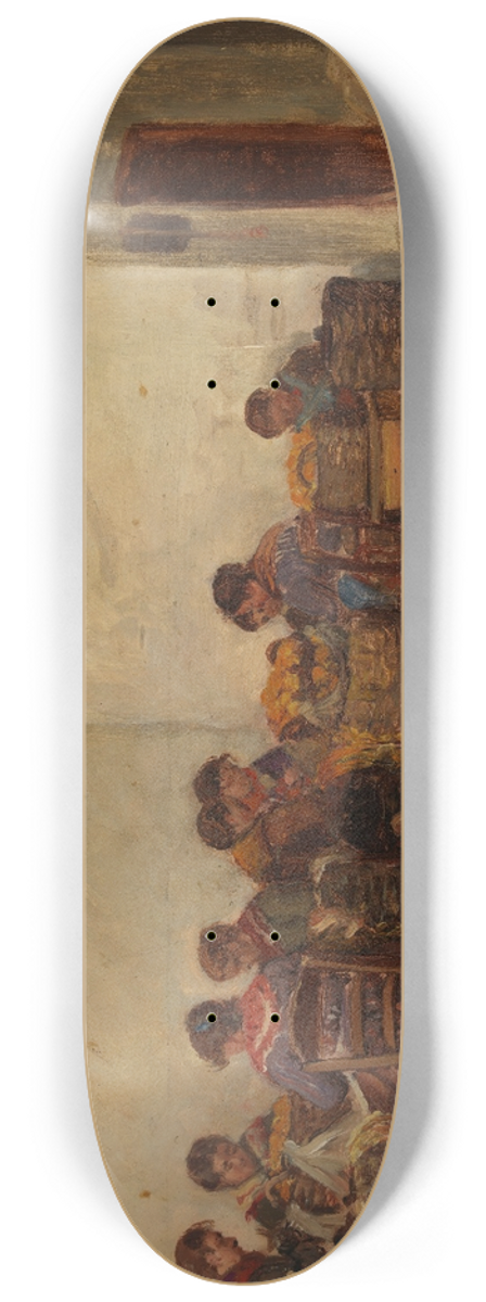 Adolf Von Becker - The rural women 8.25 inch art skate deck