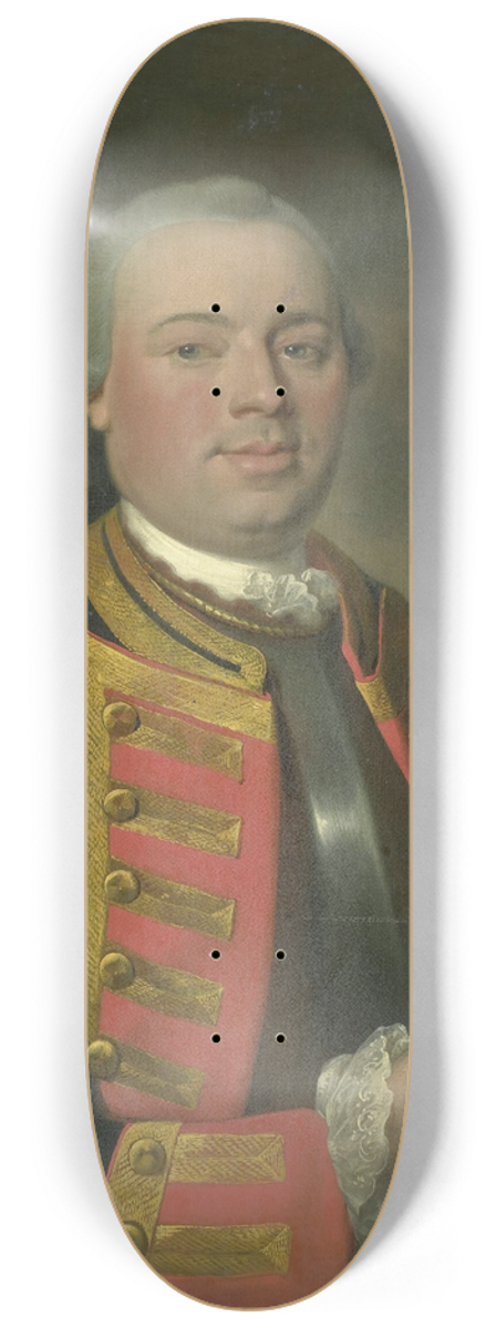 August Christian Hauck - Johan Arnold Zoutman (1724-93), Vice Admiral 8.25 inch art skate deck