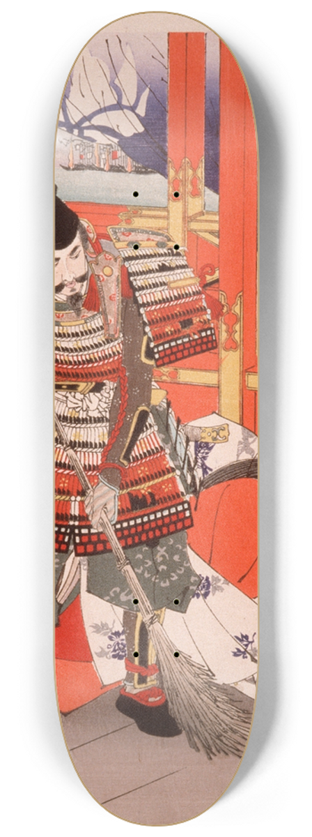 Tsukioka Yoshitoshi - Shinchnagon Taira no Tomomori Sweeping the Deck 8.25 inch art skate deck