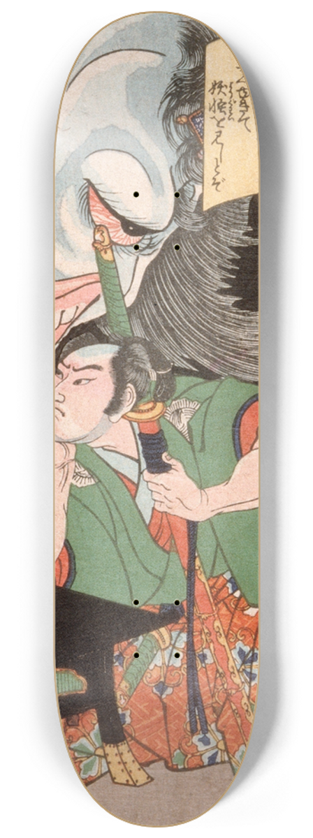 Tsukioka Yoshitoshi - Takagi Umanosuke and the Ghost of a Woman 8.25 inch art skate deck