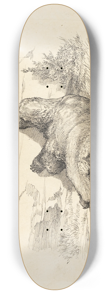 Auguste Andre Lanon - Russian Bear 8.25 inch art skate deck