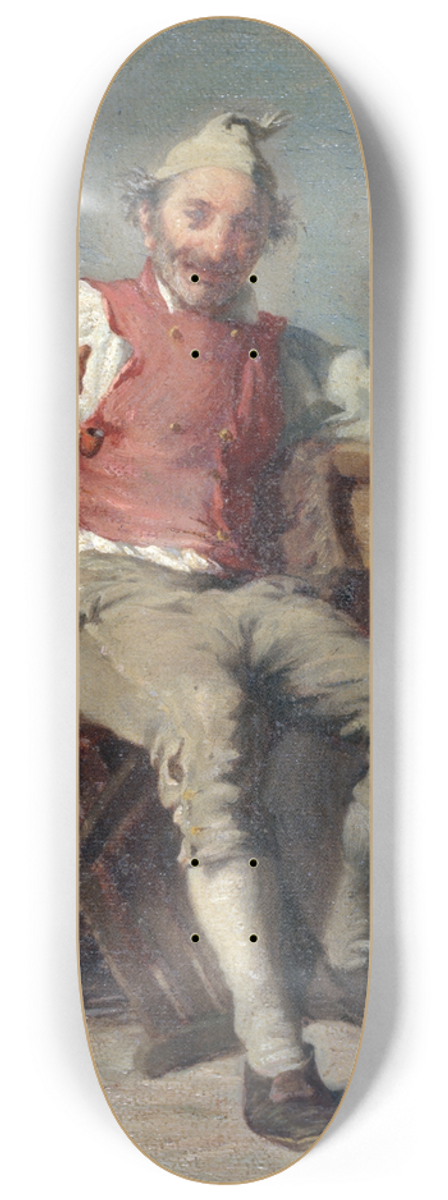 Auguste Dutuit - Lhomme  la pipe 8.25 inch art skate deck