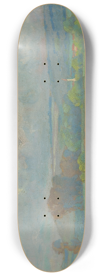 udovt ordk - Landscape with river 8.25 inch art skate deck