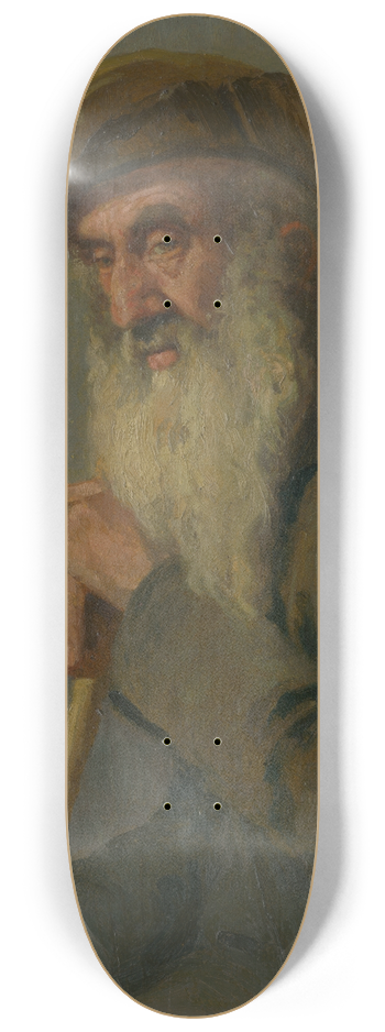 udovt ordk - Study of a Seated Old Man 8.25 inch art skate deck