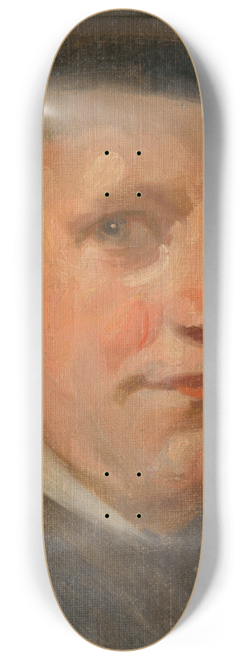udovt Pitthordt - Head Study of a Man 8.25 inch art skate deck