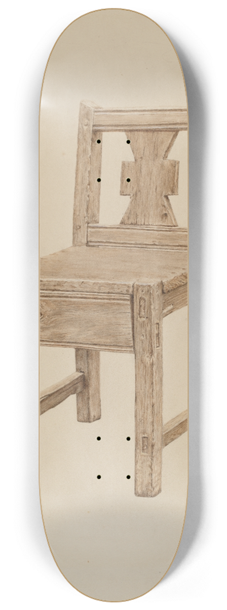 Ursula Lauderdale - Monks Chair 8.25 inch art skate deck