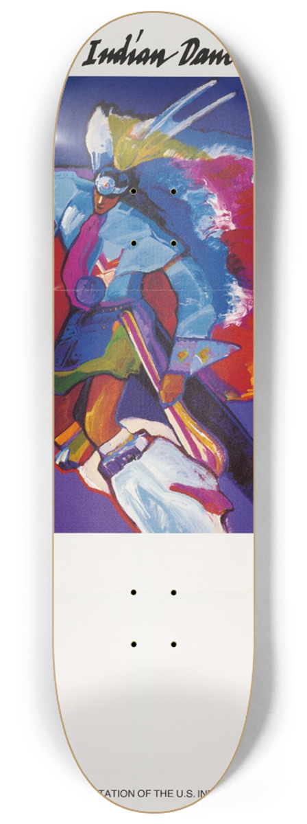 U.S. Information Agency - American Indian Dance Theatre 8.25 inch art skate deck