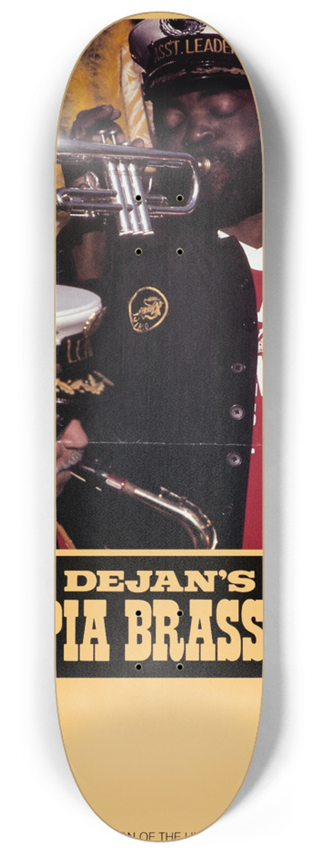 U.S. Information Agency - DeJans Olympia Brass Band 8.25 inch art skate deck
