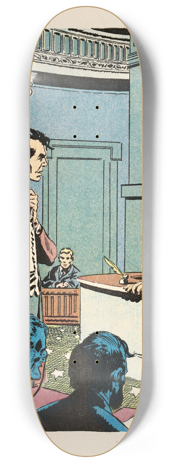 U.S. Information Agency - Divided 8.25 inch art skate deck