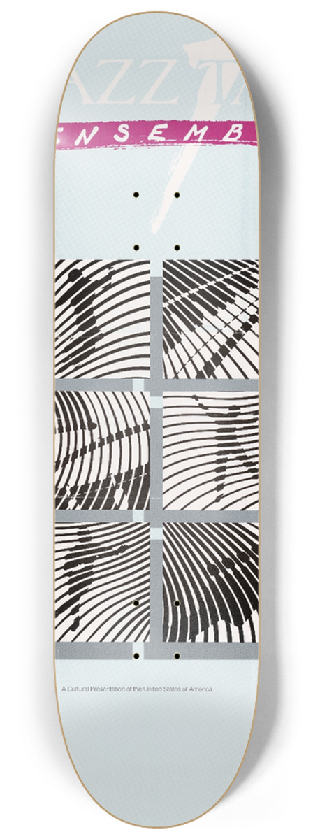 U.S. Information Agency - Jazz Tap Ensemble. A Cultural Presentation of the United States of America. 8.25 inch art skate deck