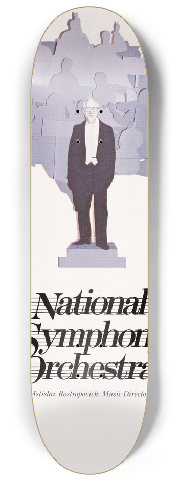 U.S. Information Agency - National Symphony Orchestra 8.25 inch art skate deck