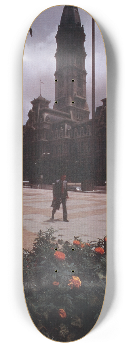 U.S. Information Agency - Scenically Yours, City Hall in Philadelphia, Pennsylvania 8.25 inch art skate deck