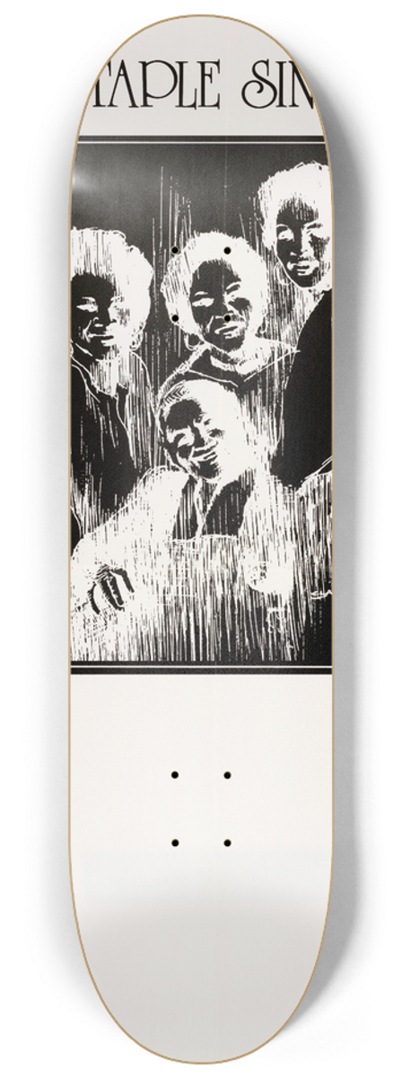 U.S. Information Agency - The Staple Singers 8.25 inch art skate deck