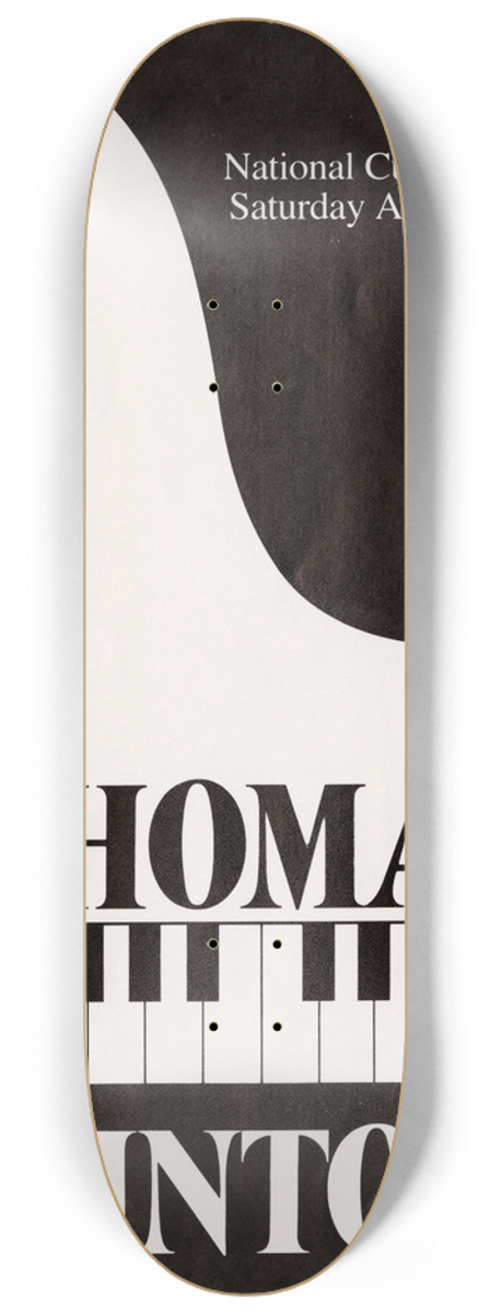 U.S. Information Agency - Thomas Mcintosh. National Cultural Center. Saturday April 14, 1984. 8.25 inch art skate deck