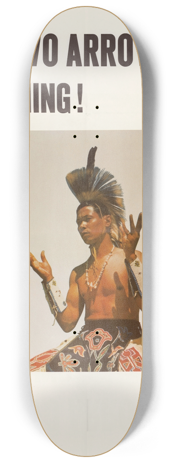 U.S. Information Agency - Tom Two Arrows is Coming 8.25 inch art skate deck