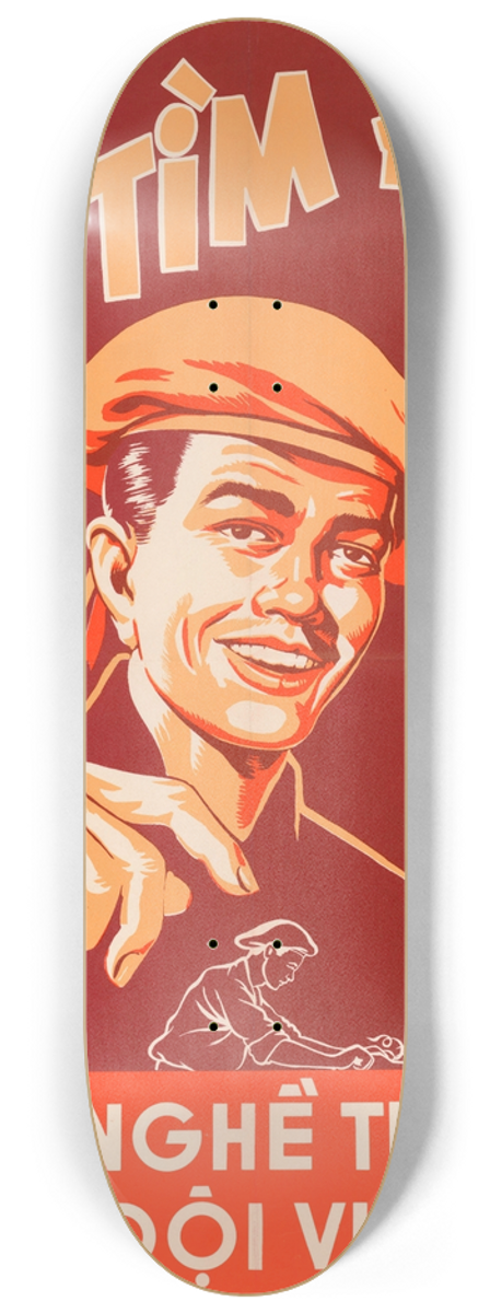 U.S. Information Agency - Viet Army Recruitment 8.25 inch art skate deck