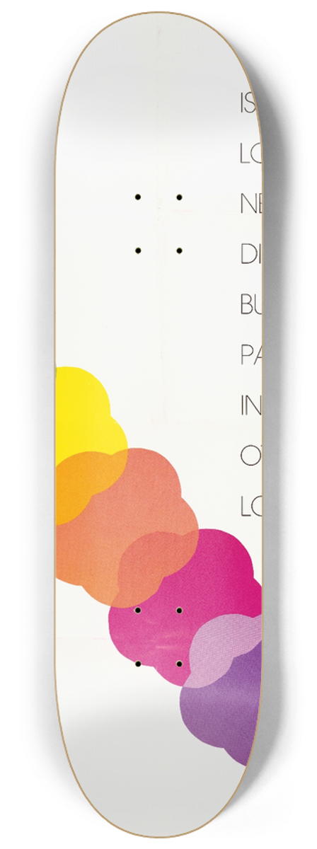 U.S. Information Agency - What is Lovely Never Dies But Passes Into Other Loveliness 8.25 inch art skate deck