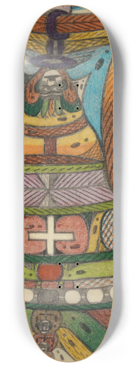 Adolf Wlfli - Die Arm=Sndr=Gloke, zu Breeslau, in der Stadt 8.25 inch art skate deck